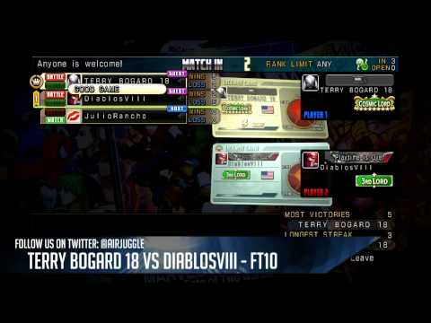 Terry Bogard 18 VS. Diablos VIII - UMVC3 - FT10 - @airjuggle