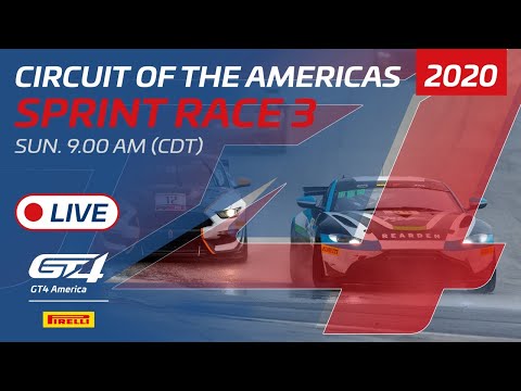 2020年 ブランパンGTワールドチャレンジ・アメリカ（COTA）GT4SPINT レース3 レースライブ配信動画
