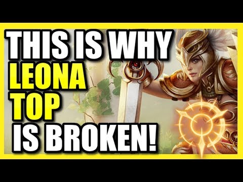 (#1 TOP LANER?!) *THIS* IS WHY LEONA TOP IS DISGUSTINGLY OP! #1 DAMAGE LEONA TOP BUILD!  PTA LEONA