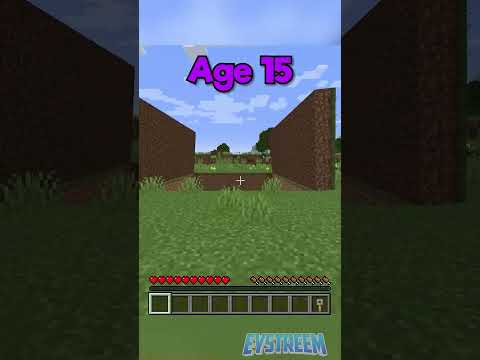 Secret Bases at Different Ages in Minecraft