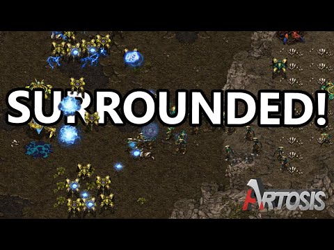 Trapping Protoss in Their Base - Stork vs. Free