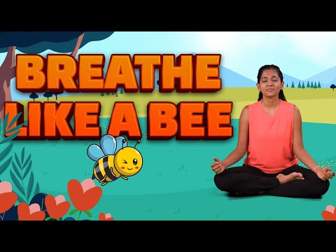 Breathe like a Bee | Humming Breath | Calming Breathing Exercise for Kids | Brahmari | Yoga Guppy