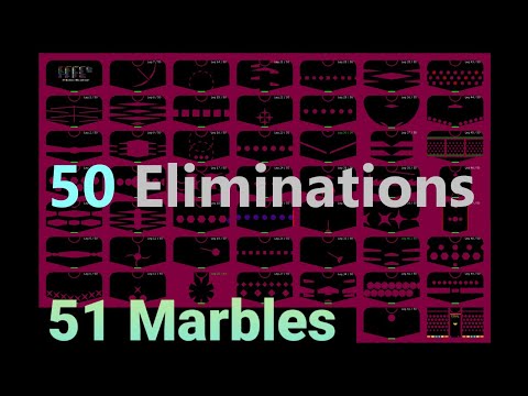 The 50 Times Eliminations - Elimination Marble Race in Algodoo