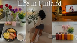 Days in my life in Finland| Cozy cold winter ❄️ days | Cooking & grocery shopping | silent vlog
