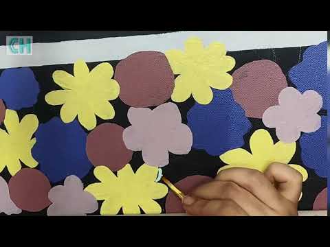 Flower Doodle Canvas