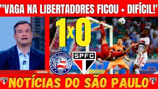 DECEPCIONANTE! BAHIA 1X0 SO PAULO - SPFC FAZ PARTIDA FRACA  DERROTADO E SE COMPLICA NO BRASILEIRO