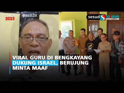 Viral Guru di Bengkayang Dukung Israel, Berujung Minta Maaf