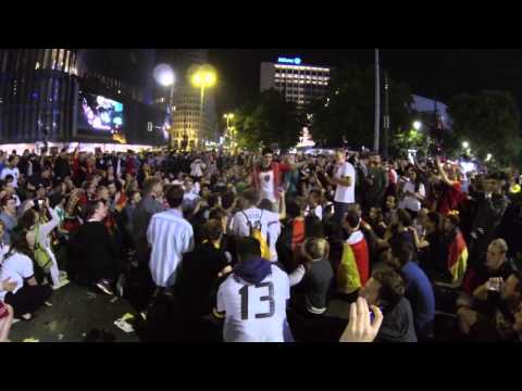 Germany wins FIFA World Cup 2014 - BERLIN Zoo/Kurfürstendamm WELTMEISTER PARTY
