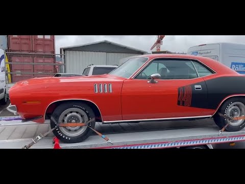 THE '71 'CUDA 440+6 SHAKER LANDS IN SWITZERLAND TO A NEW LOVING HOME: THE LEGEND CONTINUES!
