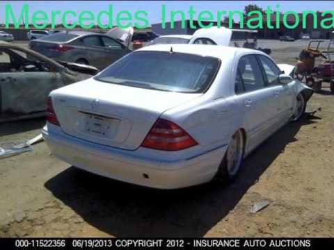 2002 Mercedes S500 SDN 4Dr Parts Car Parting Out #121113-1 Fix your car OEM