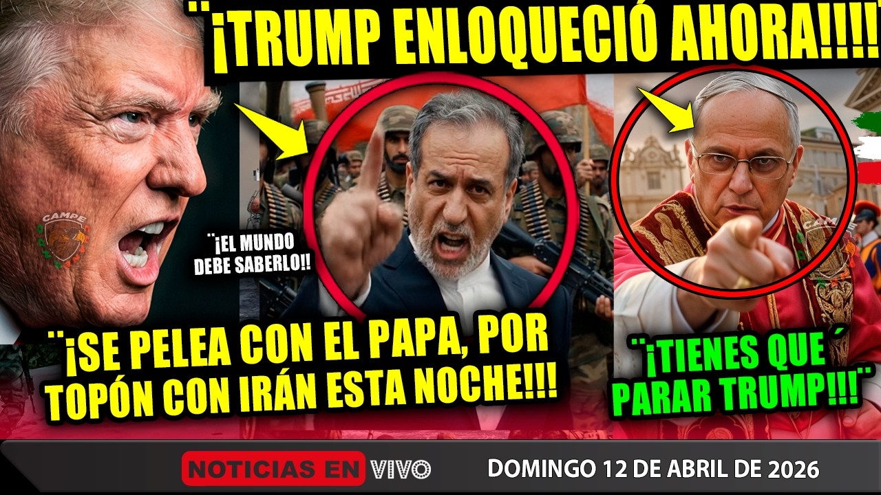 TRUMP ¡ENLOQUECE ESTA NOCHE! PELEA CON EL PAPA LEÓN ¡POR IRÁN ESTO SE PUSO FEO EN PLENO DOMINGO!