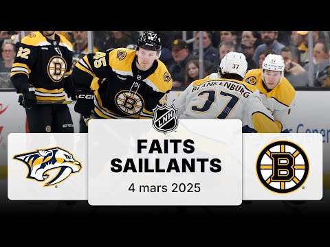 Predators vs Bruins 04/03/25 | Faits saillants