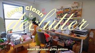 the ULTIMATE deep clean & declutter small biz crafty girlie edition / chatty spring cleaning vlog
