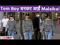 Malaika Arora Airport पर हुईं Spot Cap और Distressed Jeans में Malaika का 