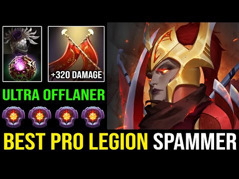 BEST LEGION SPAMMER +320 Free Damage in 30Min with First ITEM Blade Mail + Octarine Master Tier DotA