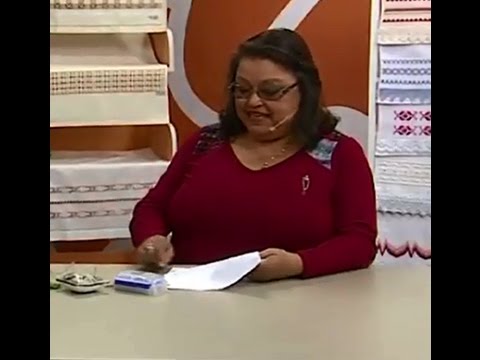 Toalha de Lavabo em Ponto Reto com Falso Crivo com Leila Jacob | Vitrine do Artesanato na TV