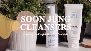 Review: Etude House Soon Jung pH 5.5 Foam Cleanser vs pH 6.5 Whip Cleanser 🇰🇷 | thatxxRin
