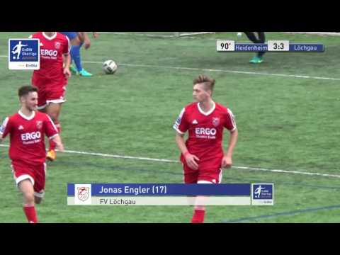A-Junioren - 1. FC Heidenheim 1846 vs. FV Loechgau 3:3 - Jonas Engler