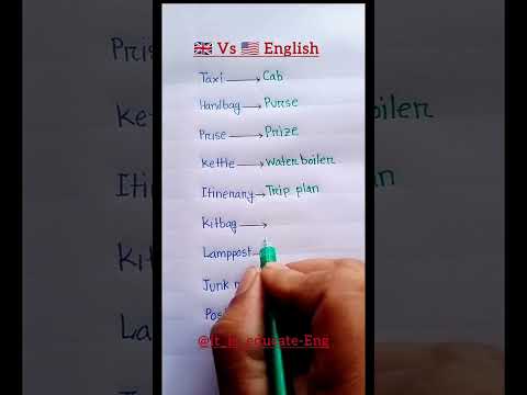 🇬🇧 Vs 🇺🇲 English🔥🔥🔥 / British Vs American English || 🔤👨🏫💯 #shorts #britishenglish #americanenglish