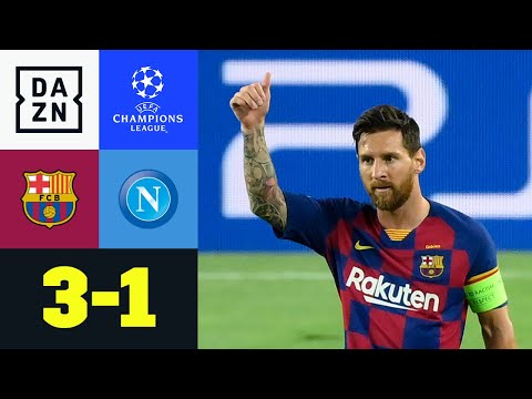 Messi dribbelt Barca ins Viertelfinale: FC Barcelona - Neapel 3:1 | UEFA Champions League | DAZN