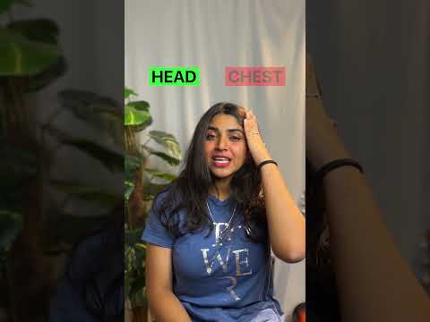 "Head voice vs. chest voice" what's the difference? 🤔 #singer