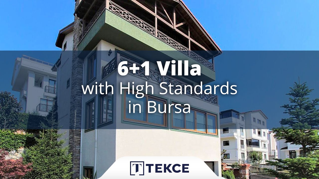 Bursa'da Yüksek Standartlara Sahip 6+1 Villa