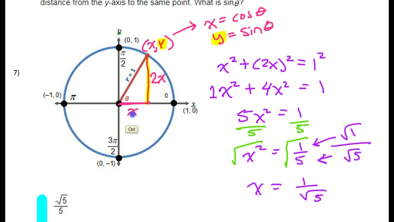 Day 11 Review (7) Using the Unit Circle to Solve Problems