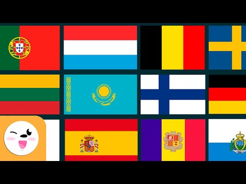 As bandeiras da Europa - Geografia para crianças