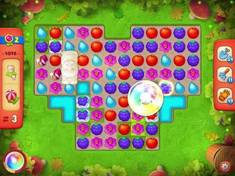 Gardenscapes Level 4098 With No Boosters - Hard Level - Bonus Scene With Austin