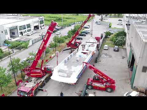 Carico trasporto e varo imbarcazione Predore