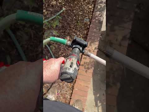 Drummond drill pump from #harborfreight #diy #cheap #howto #hack #pump #siphon #transfer #drill #fyp