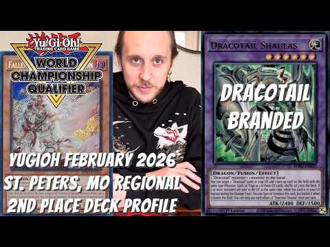 Yugioh February 2026 St. Peters, MO Regional 2nd Place Profile - Dracotail Branded -Alfie Danklefsen