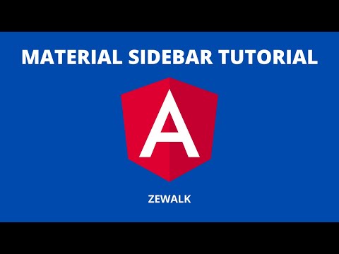 Angular Material Sidebar Tutorial Angular Material 12 2022