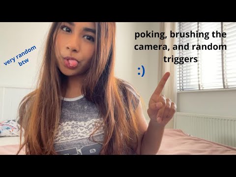 my second asmr video! personal attention, lens brushing, random, ear to ear whispering