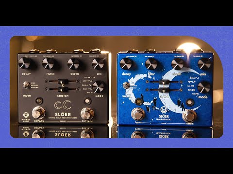 Walrus Audio Sloer Reverb Effects Pedal, Blue image 2