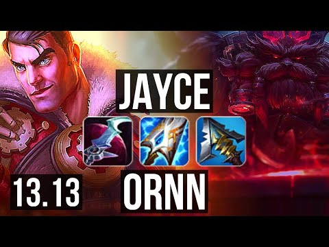 JAYCE vs ORNN (TOP) | Quadra, 1.8M mastery, 900+ games, Godlike | NA Master | 13.13