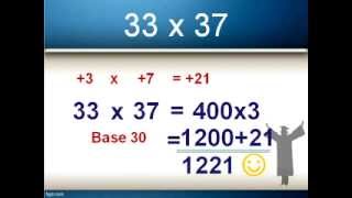 Base method of Multiplication: Base 20 and Base 30