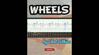 Best part of Wheels by Chet Atkins Easy Fingerstyle Guitar Tutorial Tabs