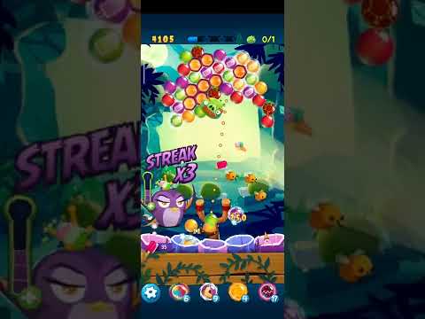 Angry Birds Pop Bubble Shooter-Level 707 3 STARS NO BOOSTERS #angrybirdspopbubbleshooter