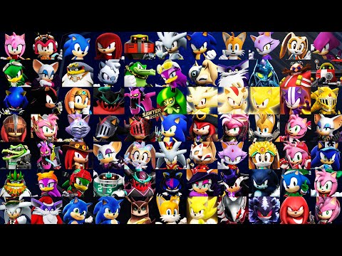 Sonic Forces Speed Battle: All 77 Characters Gameplay