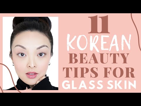 Part of a video titled 11 Korean Beauty Tips For GLASS SKIN! - YouTube