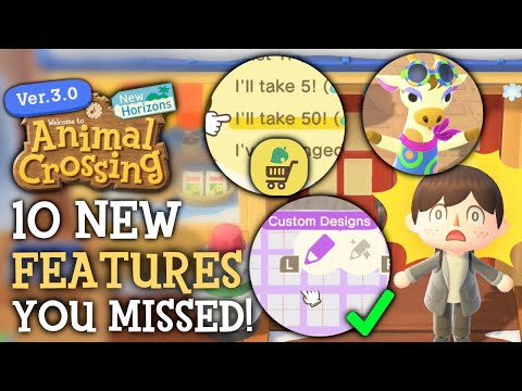 10 New Features You MISSED In Animal Crossing New Horizons (3.0 Update)