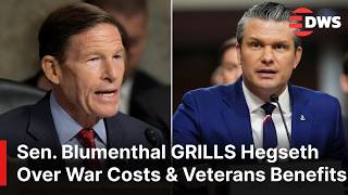 Sen. Blumenthal FIERY CLASH With Hegseth Over Iran War Costs,Ukraine & Military Accountability |AC1E