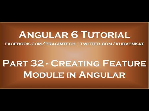 Creating feature module in angular