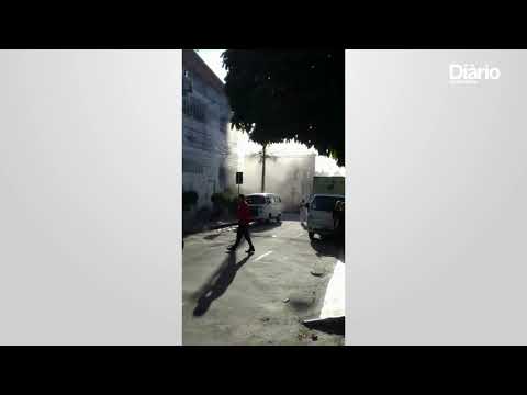 Princípio de incêndio em fábrica de padaria assusta moradores no bairro Montese