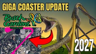 Busch Gardens Tampa To Close 50 Year Old Ride For FUTURE Exciting Attraction! GIGA Coaster?