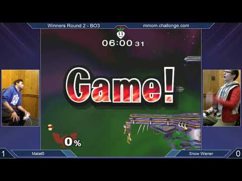 MMOM177 SSBM - Matat0 (Falco) vs. Snow Wiener (C. Falcon) - Melee WR2
