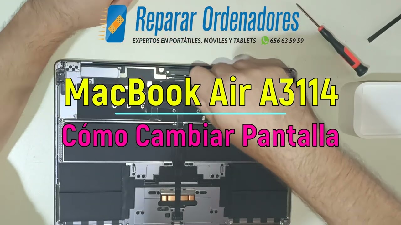 Cambio de pantalla MacBook Air — Reparar Ordenadores Madrid