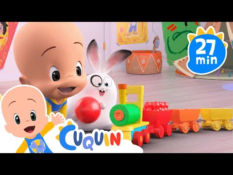 O trem colorido do Cuquin - Aprenda cores com o trem mágico de Cuquin - Família Telerín