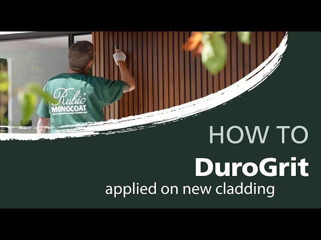 Sådan giver du din nye træbeklædning olie med DuroGrit